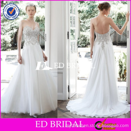 CE1106 2015 Fall Hot Selling Sweetheart Heavy Beaded Handmade Women Dresses For Wedding